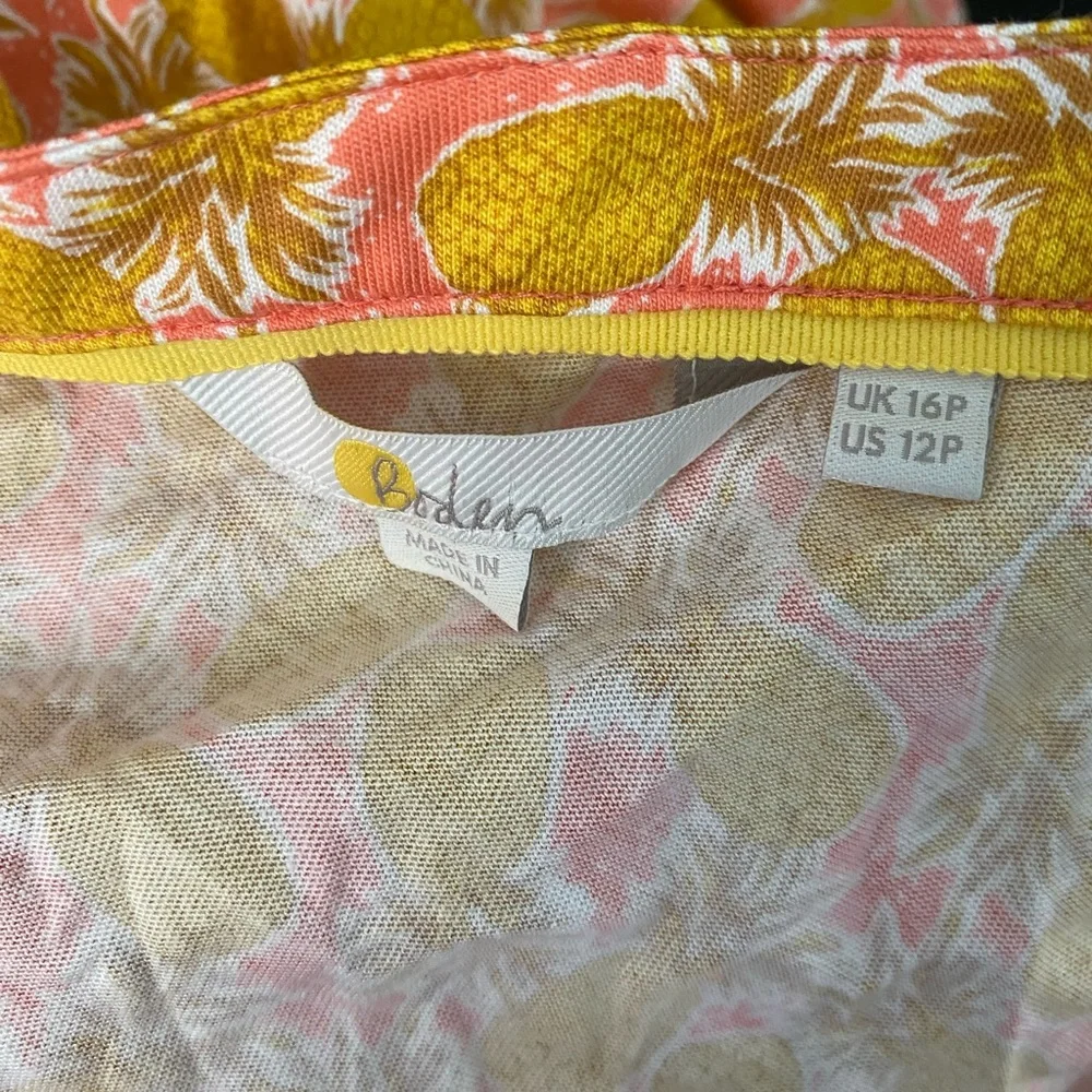 Boden pineapple cluster brioche dress 12P - Picture 6 of 6